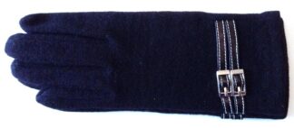 Woollen Gloves - Black - Wrist